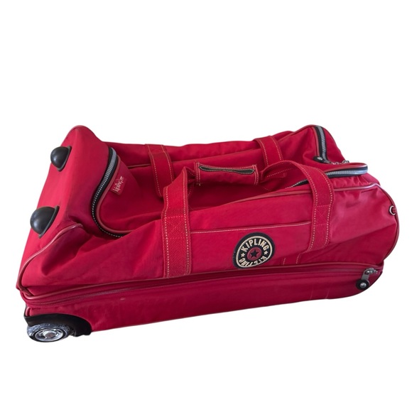 Kipling Bold Red Travel Duffel - Picture 3 of 16